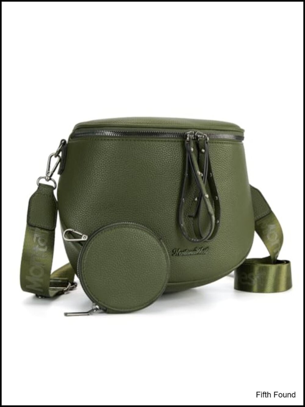 Vegan Leather Crossbody Bag with Coin Purse